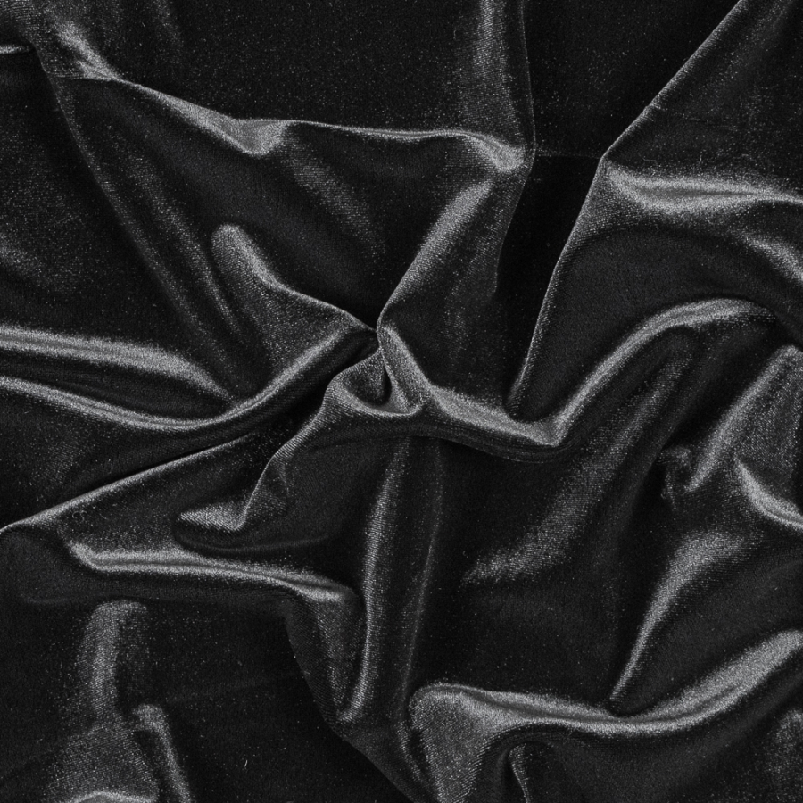 Black Stretch Velour | Mood Fabrics