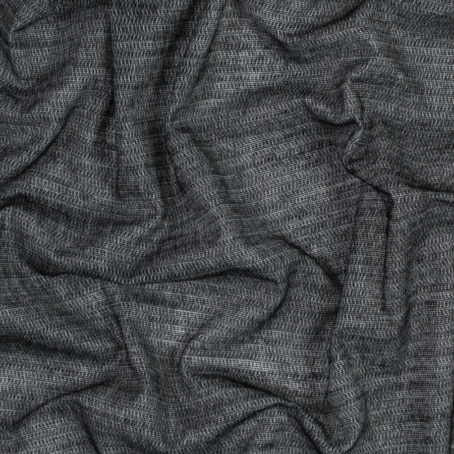 Heathered Black Warp Knitting Fusible Interfacing | Mood Fabrics