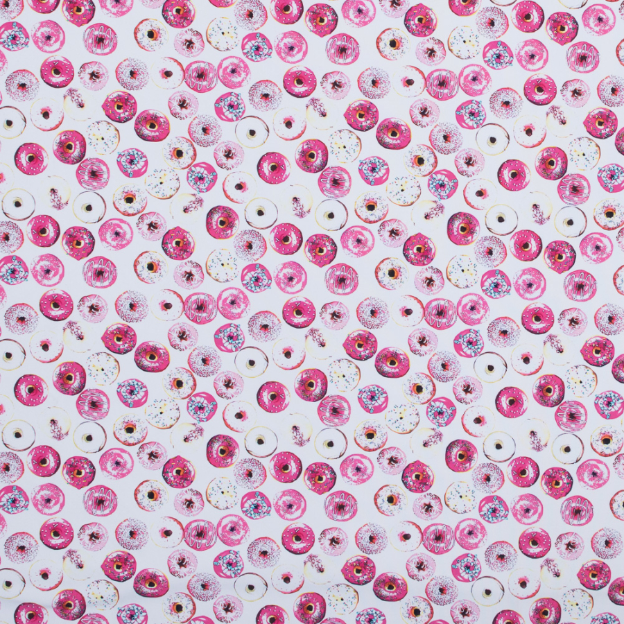 Strawberry Donuts UV Protective Compression Tricot with Aloe Vera Microcapsules | Mood Fabrics