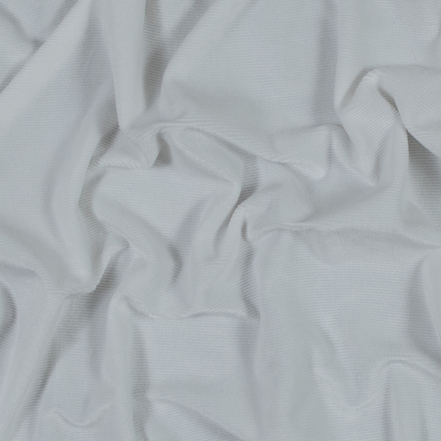 Ivory Stretch Knit Corduroy | Mood Fabrics