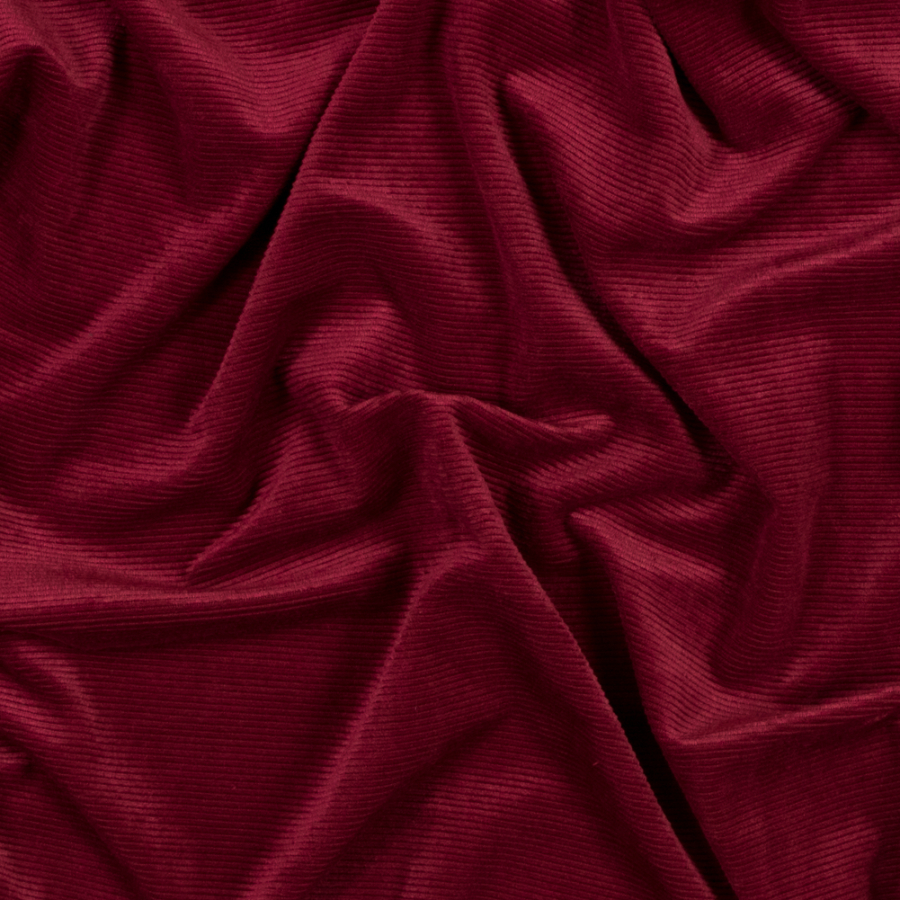Garnet Stretch Knit Corduroy | Mood Fabrics