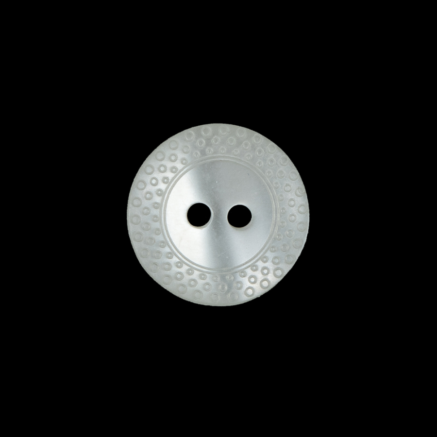 Ivory Plastic 2-Hole Button - 28L/18mm | Mood Fabrics