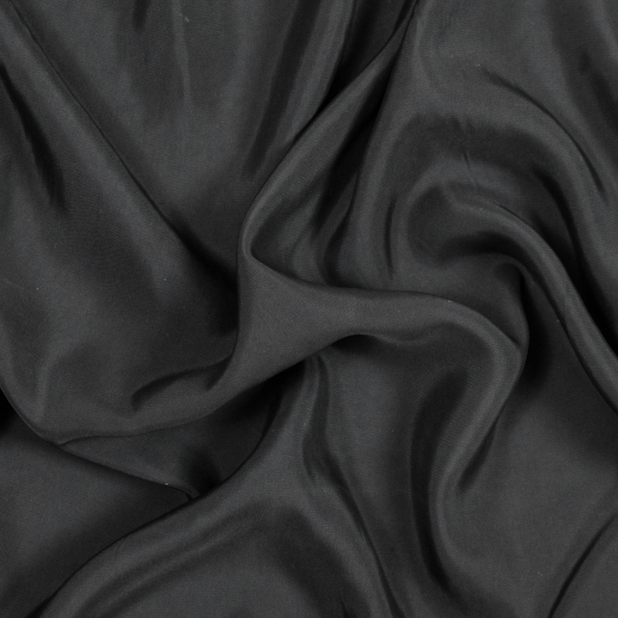 Black Sleek Rayon Suiting | Mood Fabrics