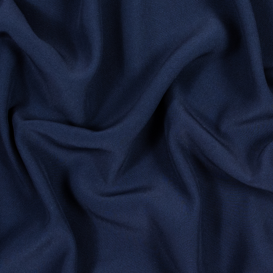 Ralph Lauren Evening Blue Stretch Crepe | Mood Fabrics