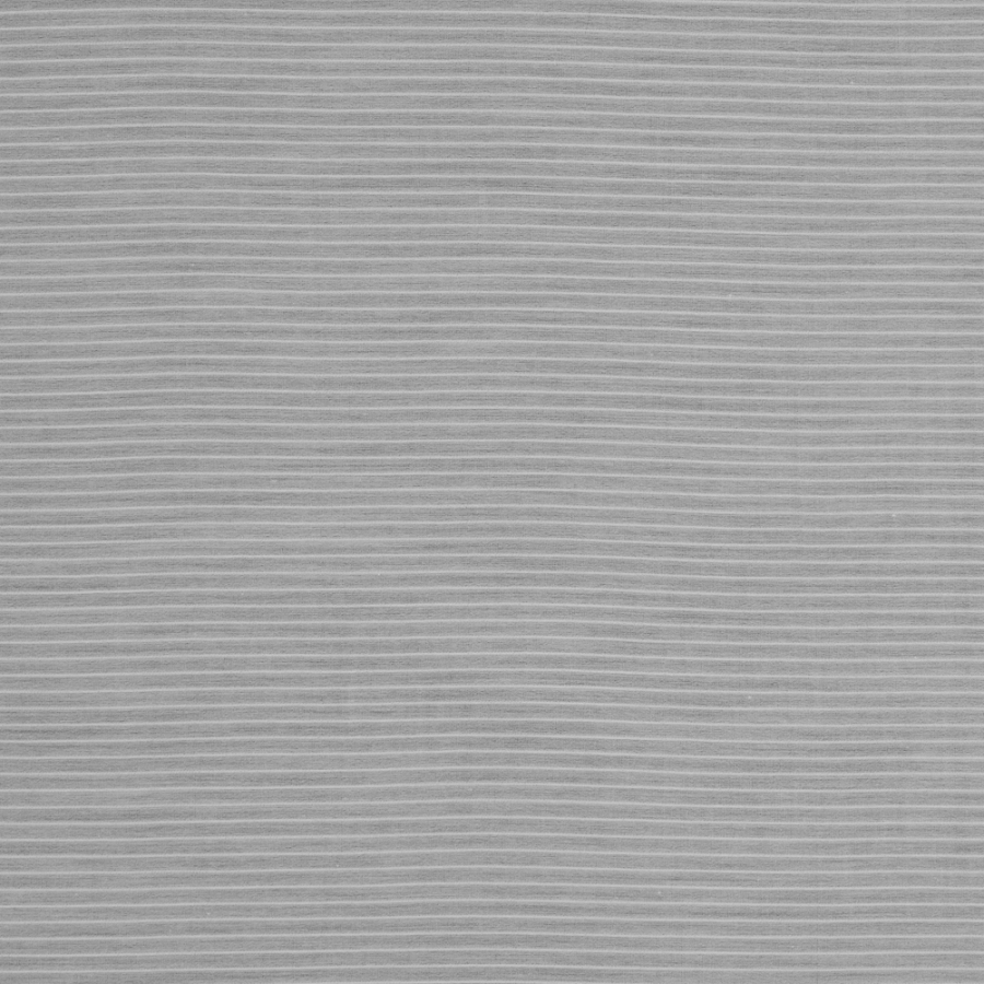 Helmut Lang Optic White Shirting with Raised Stripes | Mood Fabrics