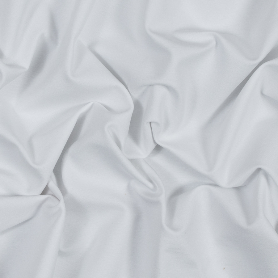 Helmut Lang Optic White Stretch Ponte Knit | Mood Fabrics