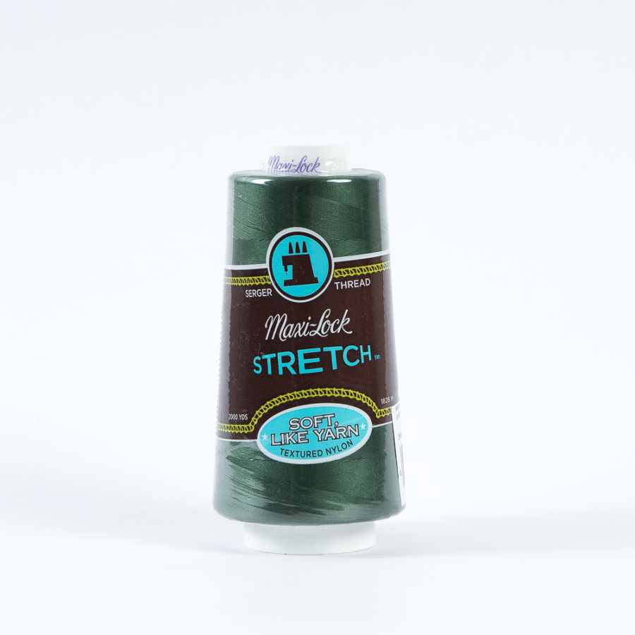 Maxilock Churchill Green Stretch Serger Thread | Mood Fabrics