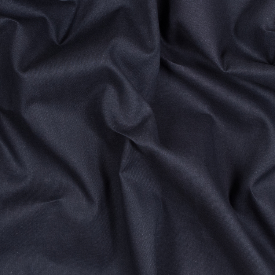 Theory Muted Navy Single-Sided Cotton Flannel | Mood Fabrics