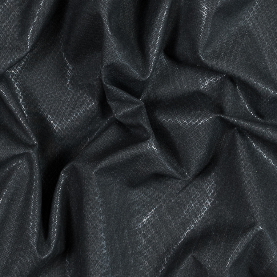 Helmut Lang Charcoal Cotton Fusible | Mood Fabrics