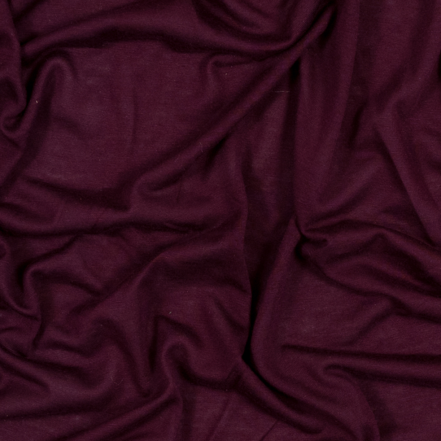 Italian Windsor Wine Tissue Weight Jersey | Mood Fabrics