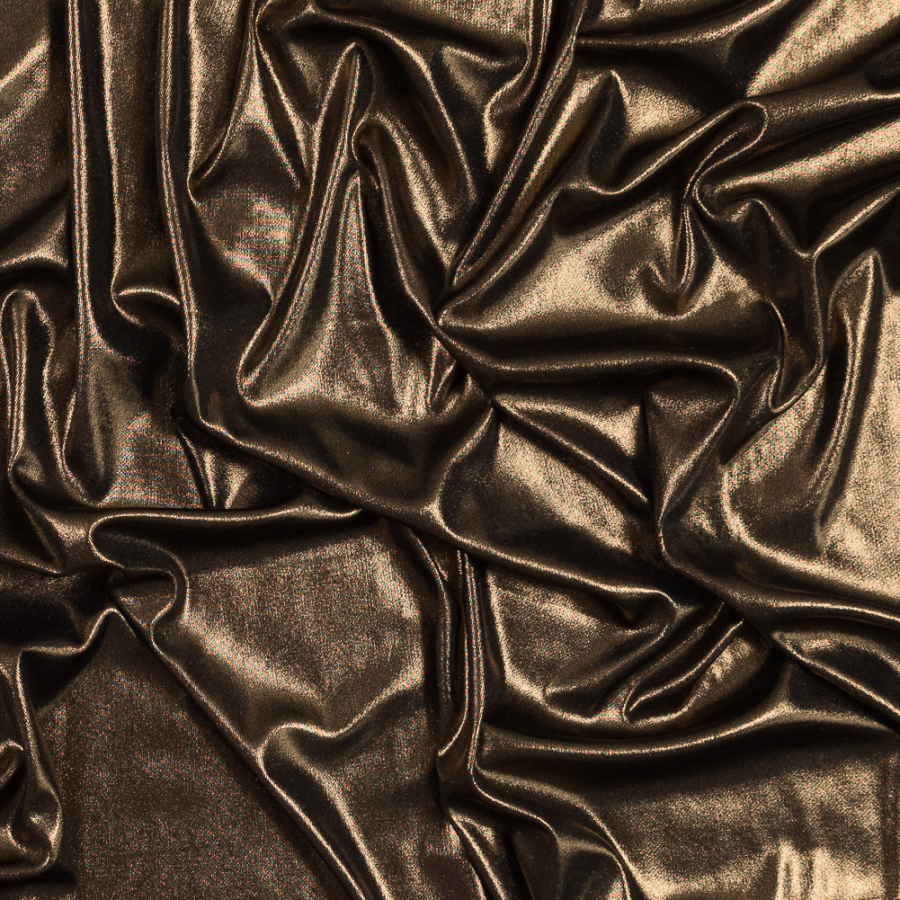 Metallic Copper Stretch Lame | Mood Fabrics