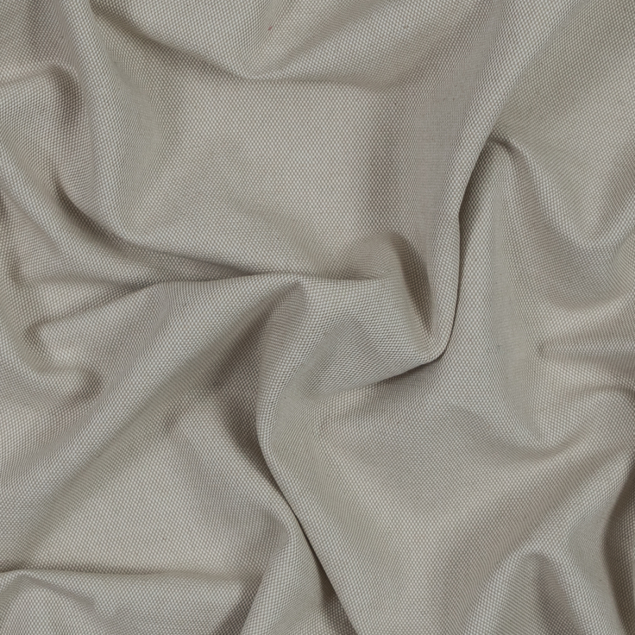 Beige and White Cotton Canvas | Mood Fabrics