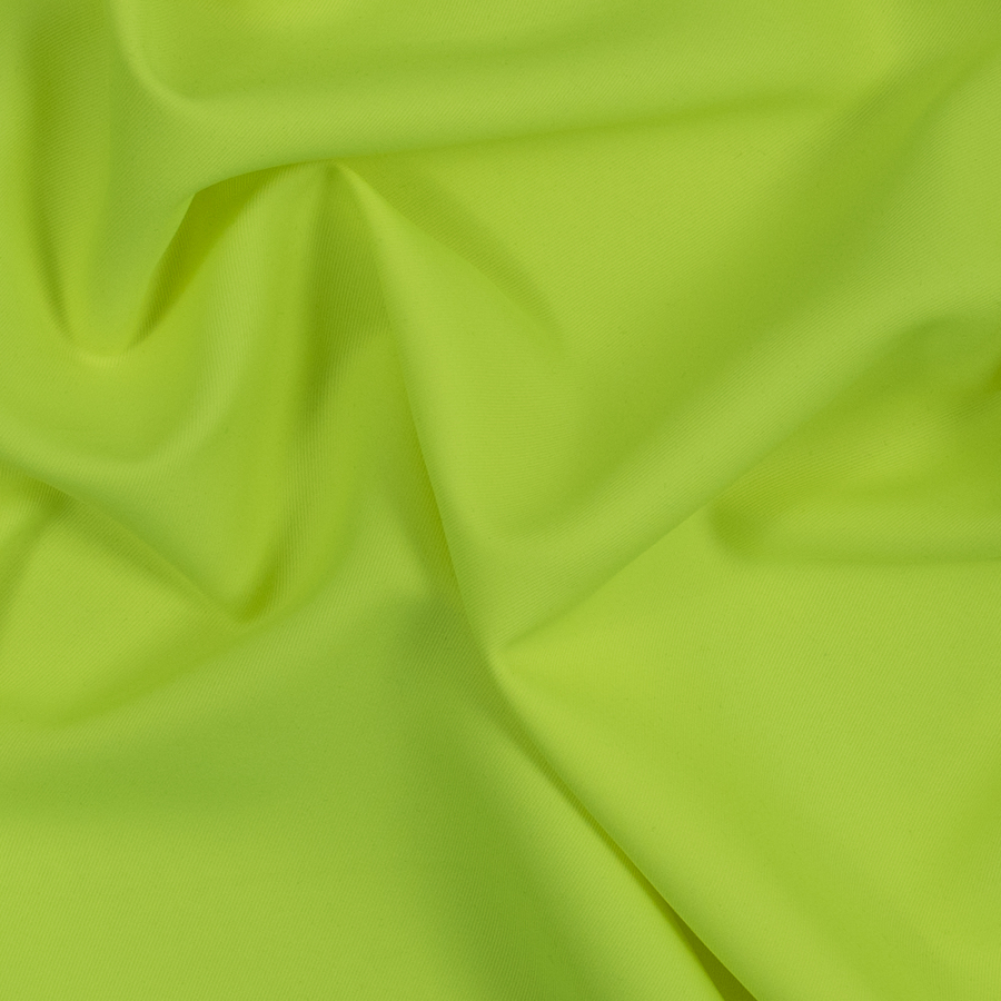 Nanette Lepore Neon Yellow Polyester Twill | Mood Fabrics
