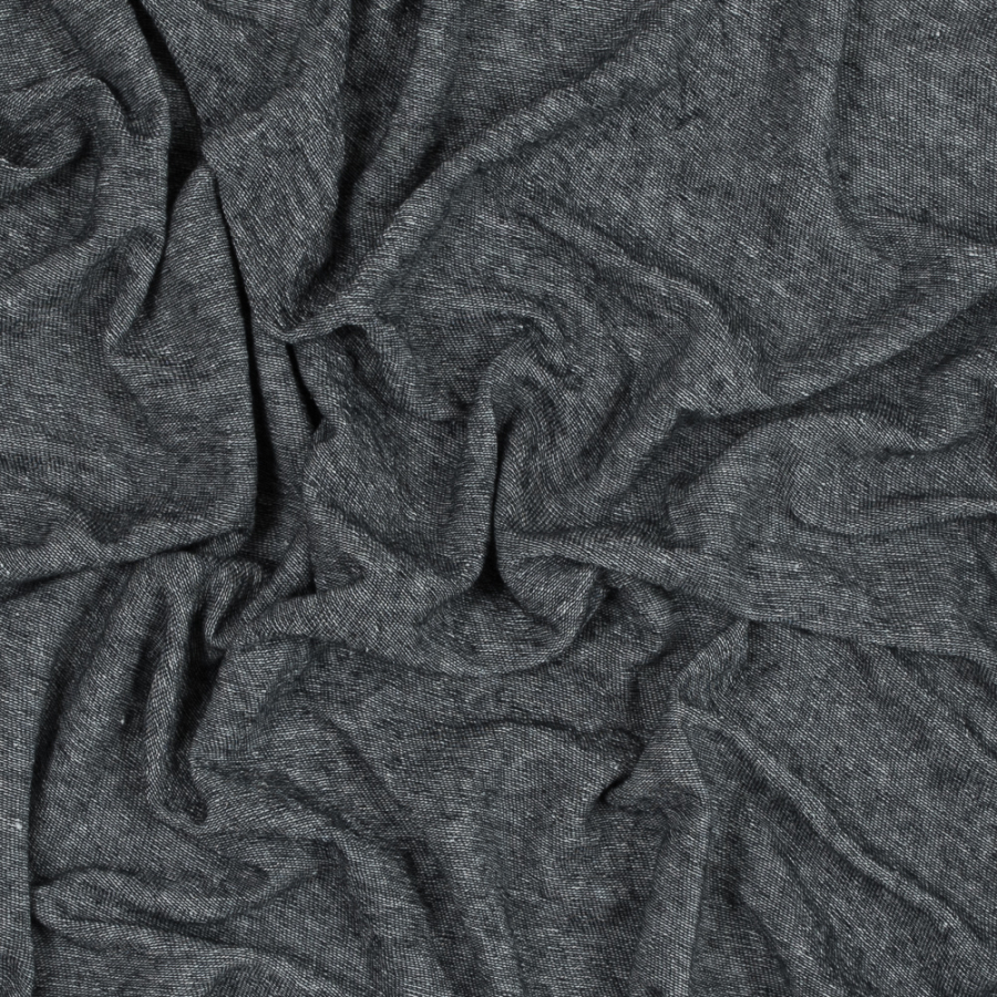 Theory Light Navy and White Linen Knit | Mood Fabrics