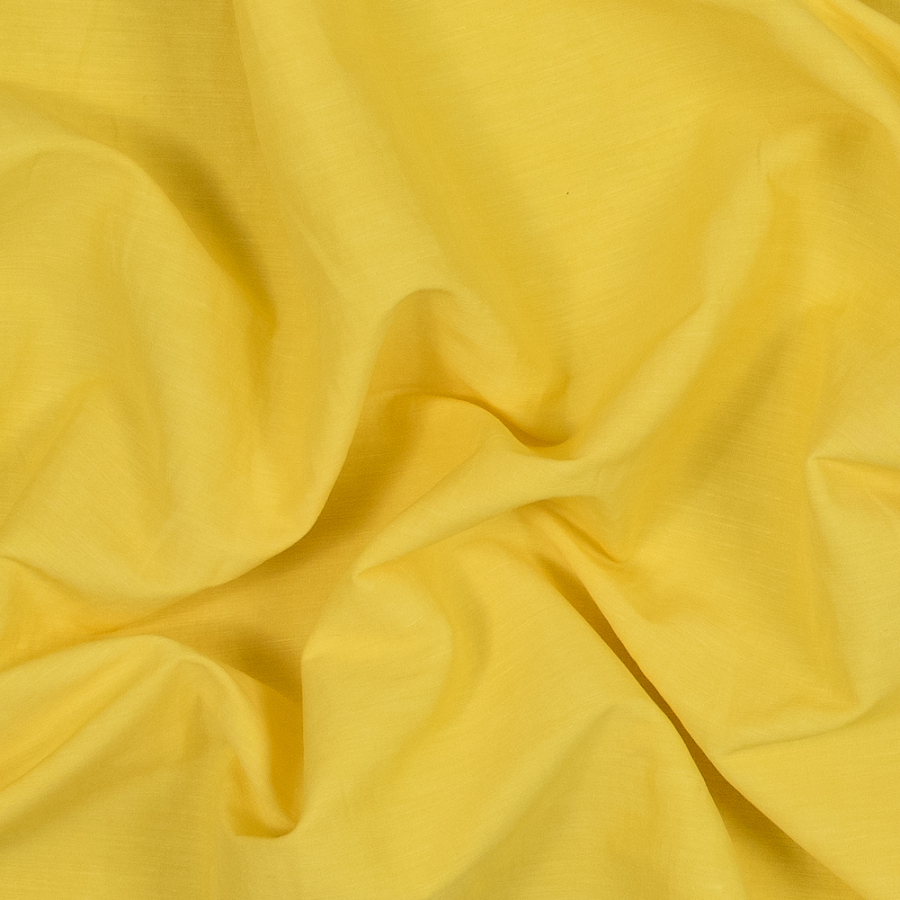 Theory Pop Yellow Stretch Linen and Viscose Woven | Mood Fabrics