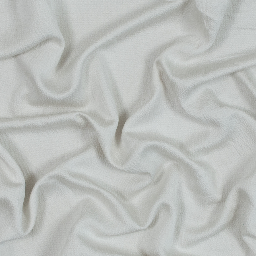 Helmut Lang Pearl Seersucker-Like Visose and Ramie Crepe | Mood Fabrics