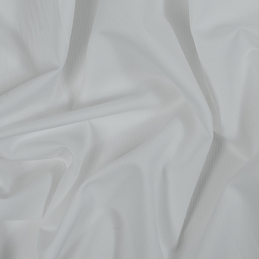 Italian Whisper White Cotton Ottoman | Mood Fabrics
