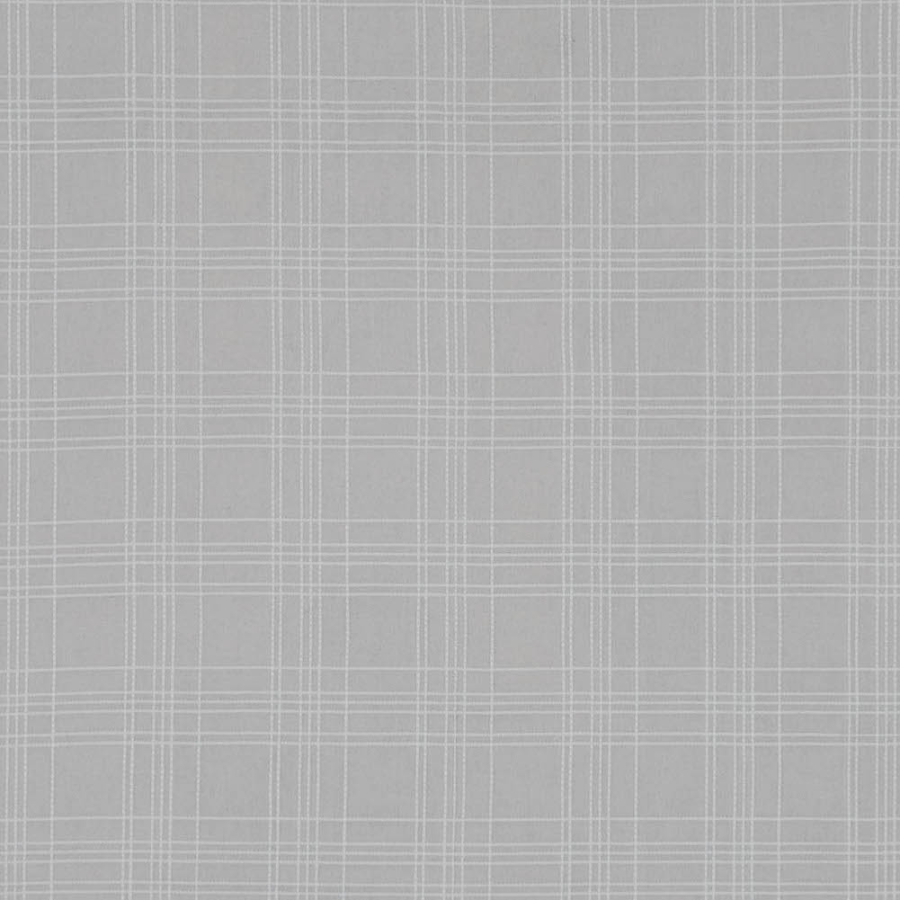 Beige and White Cotton Woven with Emboidered Plaid Design | Mood Fabrics