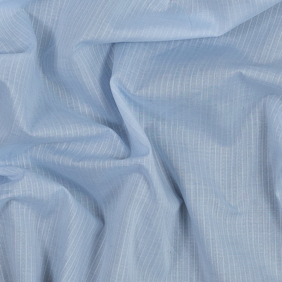 Blue and White Striped Japanese Cotton Lawn | Mood Fabrics