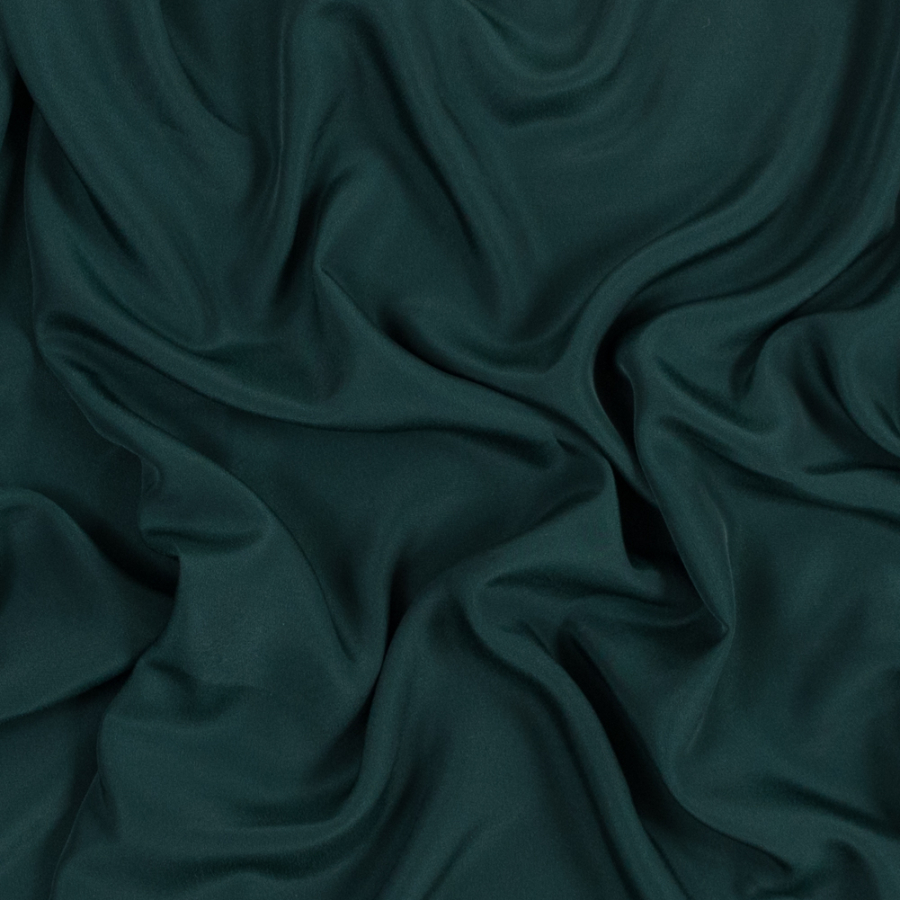 Emerald Green Polyester Crepe de Chine Lining | Mood Fabrics