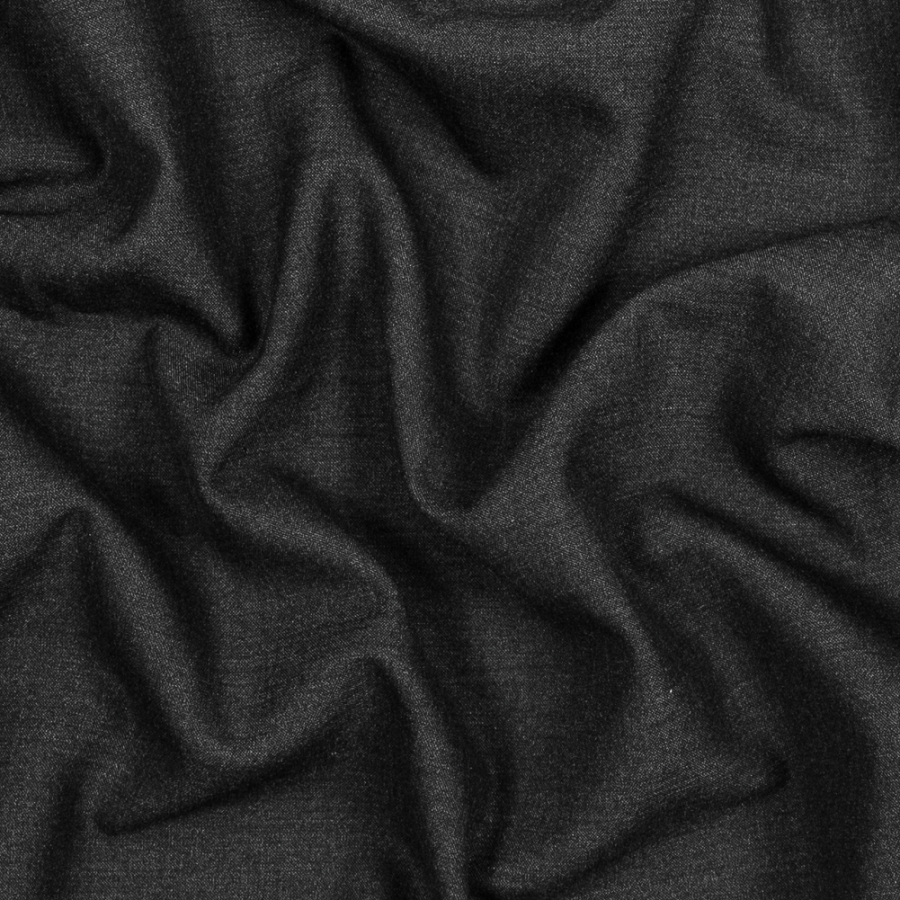 Alice & Olivia Charcoal Stretch Polyester Double Cloth | Mood Fabrics
