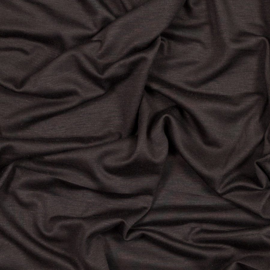 Dark Brown Stretch Rayon Jersey | Mood Fabrics