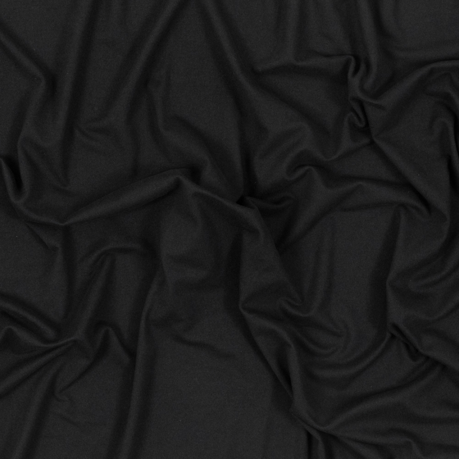 Black Double Sided Brushed DTY Jersey | Mood Fabrics