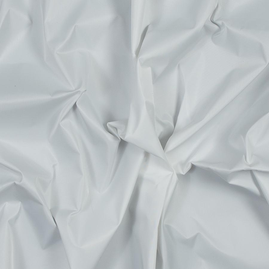 White Water-Resistant Polyester Twill | Mood Fabrics