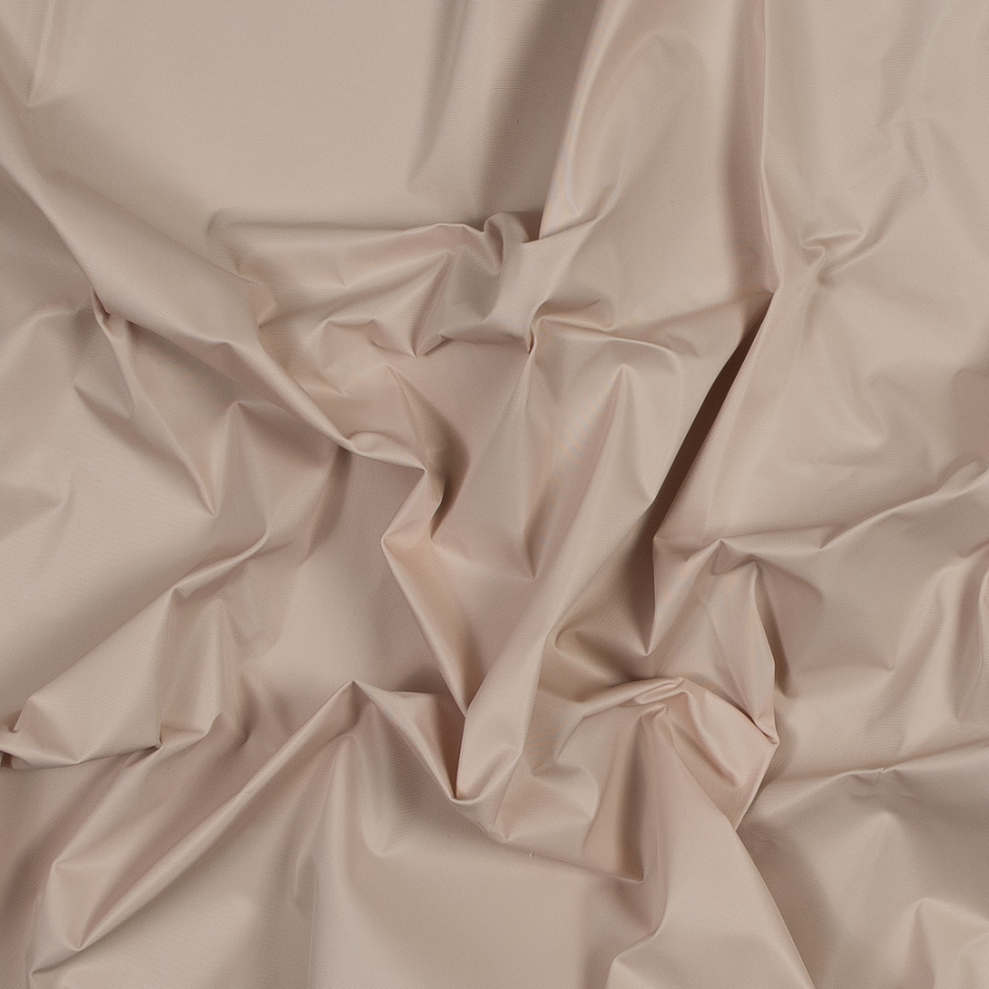 Beige Water-Resistant Polyester Twill | Mood Fabrics