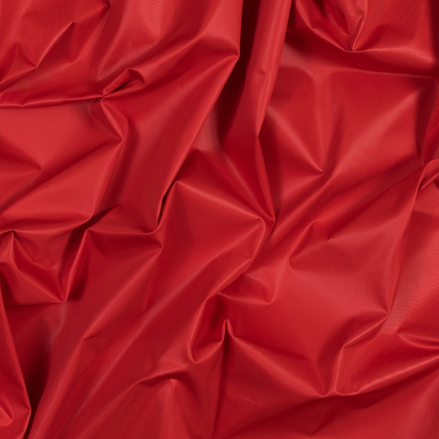 Red Water-Resistant Polyester Twill | Mood Fabrics
