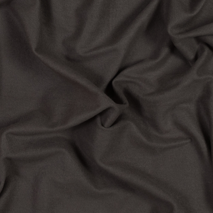 Charcoal Bamboo and Cotton Stretch Knit Fleece | Mood Fabrics