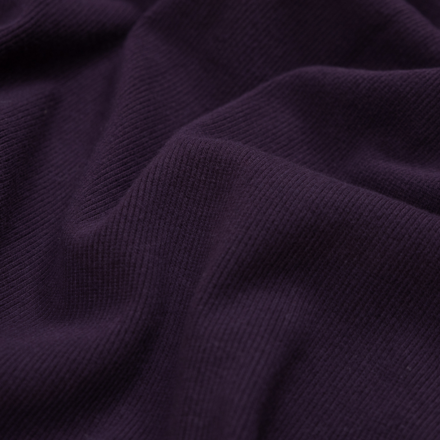 Plum Tubular Cotton Rib Knit - Rib Knit - Jersey/Knits - Fashion Fabrics