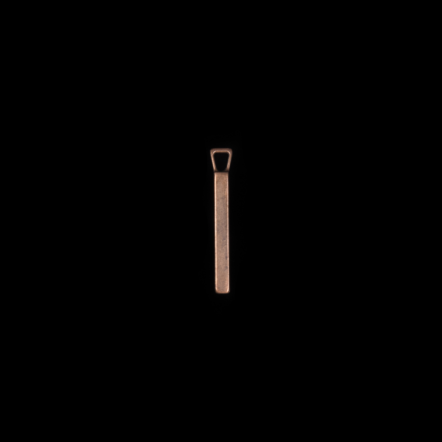 Copper Metal Zipper Pull - 1.25 | Mood Fabrics