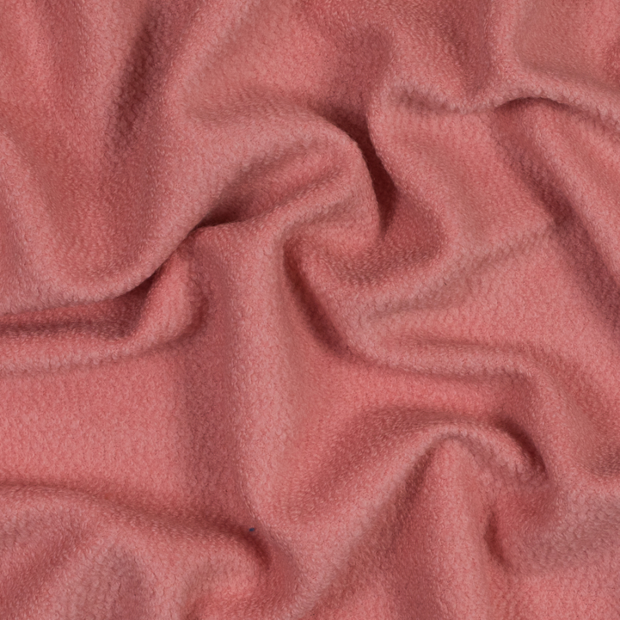 Coral Chunky Knit Wool Boucle | Mood Fabrics