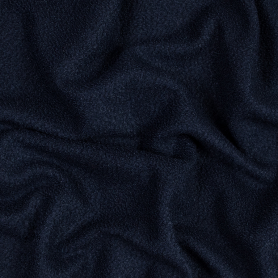 Navy Chunky Knit Wool Boucle | Mood Fabrics