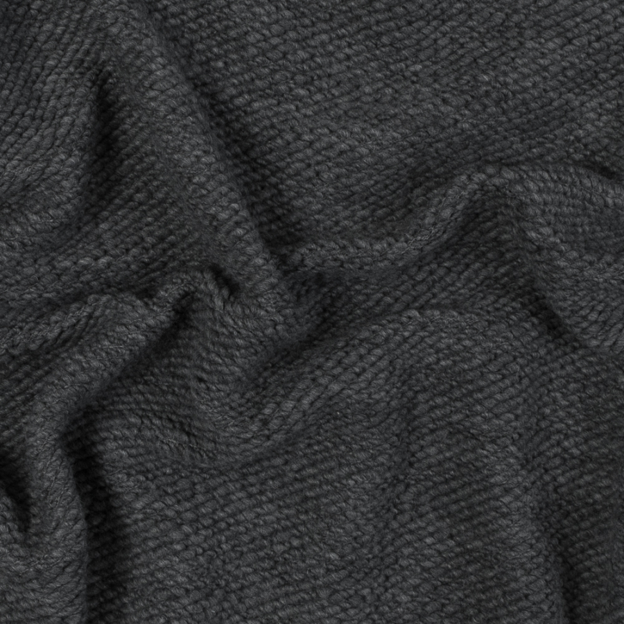 Heather Gray Chunky Wool Knit Boucle | Mood Fabrics