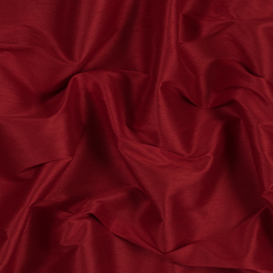 Red Polyester Shantung | Mood Fabrics