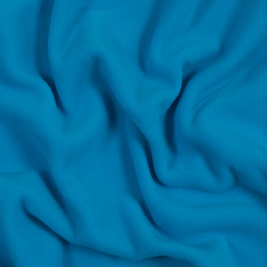 Sky Blue No Pill Polyester Fleece | Mood Fabrics