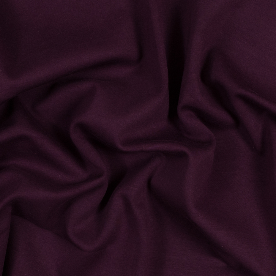 Italian Purple and Burnt Charcoal Double-Faced Double Knit | Mood Fabrics