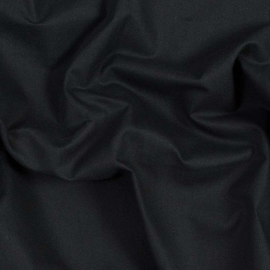 Black Brushed Cotton Duvetyne - 16 oz | Mood Fabrics