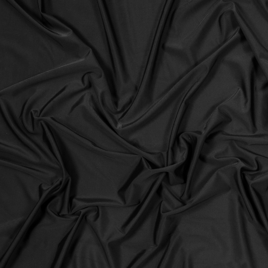 Ultra Black Stretch Nylon Tricot | Mood Fabrics