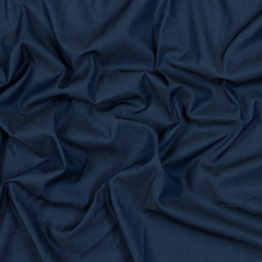Blue Shirting Weight Cotton Denim | Mood Fabrics