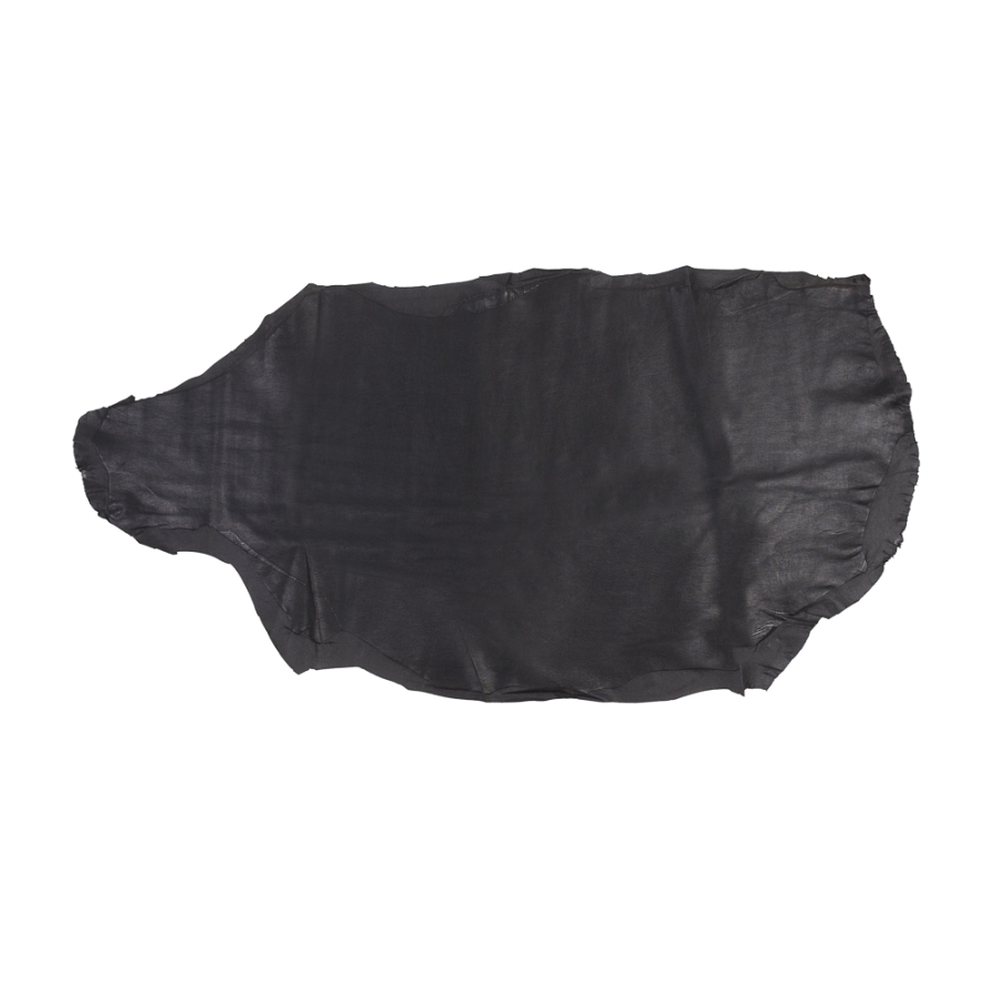 Medium Black Stretch Lamb Leather | Mood Fabrics