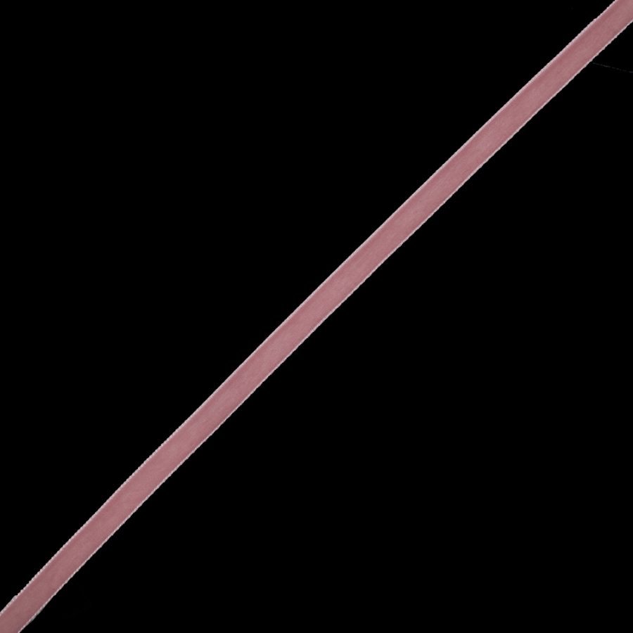 Swiss Pink Single-Faced Velvet Ribbon - 0.375
