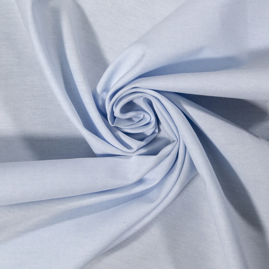 Chesterton Blue Calendered Organic Cotton Oxford | Mood Fabrics