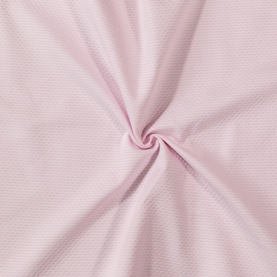 Maiori Pink Bullseye Organic Cotton Pique | Mood Fabrics