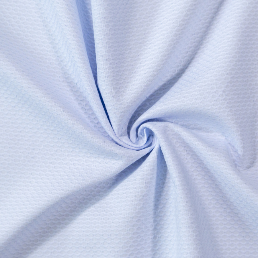 Maiori Baby Blue Bullseye Organic Cotton Pique | Mood Fabrics