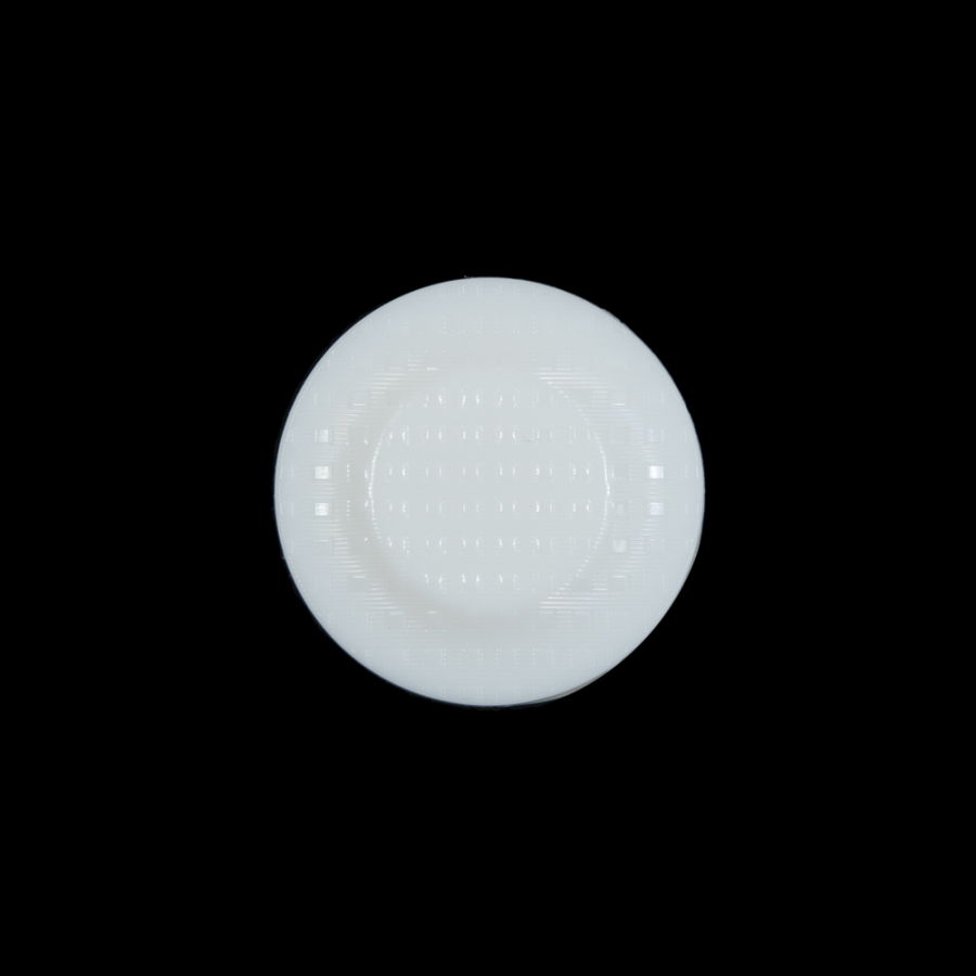 Italian White Shank Back Button - 30L/19mm | Mood Fabrics