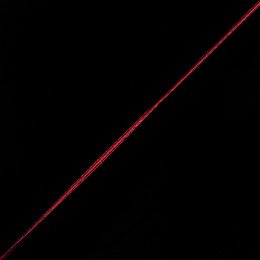 Red Flat Braided Cord - 0.25 | Mood Fabrics