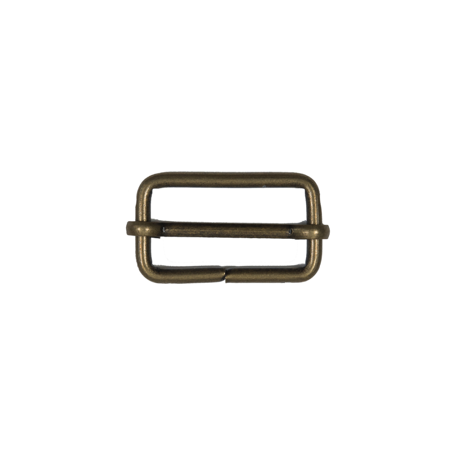Antique Gold Metal Buckle with Silde Adjustor - 1.5 x 1 | Mood Fabrics